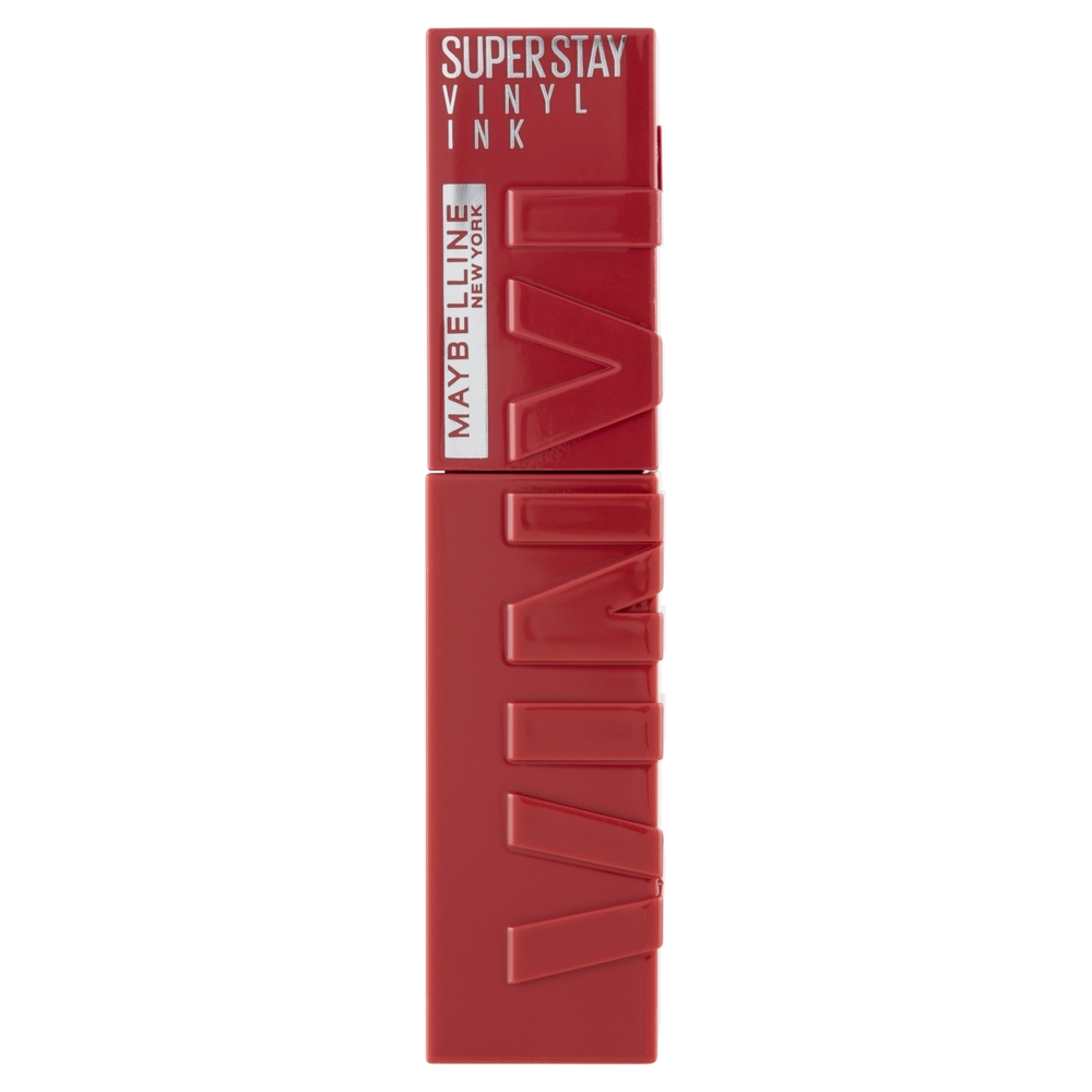 Maybelline New York SuperStay Vinyl Ink Rossetto Liquido a Lunga Tenuta, 10 Lippy